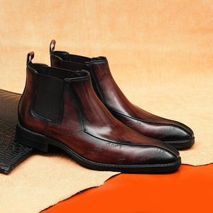 รองเท้าบูทหุ้มข้อผู้ชายสไตล์เรโทรคลาสสิกแฟชั่นปี 2025 กันน้ำ สำหรับฤดูใบไม้ร่วง ฤดูหนาว เดินป่า กิจกรรมกลางแจ้ง ทำงานลำลอง - Product Image 2