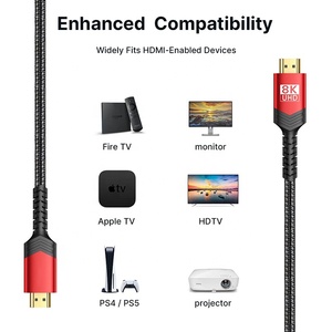 Cáp <span class=keywords><strong>HDMI</strong></span> Độ Phân Giải 8K 2.1V 48Gbps <span class=keywords><strong>HDMI</strong></span> Sang <span class=keywords><strong>HDMI</strong></span> TV 8K 60Hz 4K 120Hz Tùy Chỉnh - Product Image 6