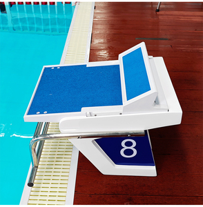 Plate-forme de démarrage et de plongée de <span class=keywords><strong>piscine</strong></span> Ovar pour la compétition Antidérapant Anti-corrosion <span class=keywords><strong>Bleu</strong></span> Garantie 2 ans - Product Image 5