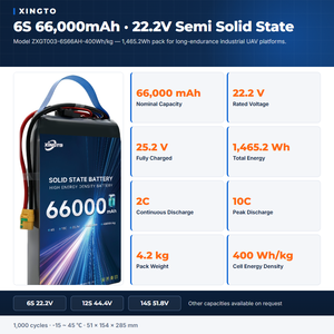 Batería de 66000 mAh <span class=keywords><strong>Li</strong></span>-lon para UAV FPV, <span class=keywords><strong>3</strong></span> Baterías Potensic para Dron, Largo Alcance Profesional, 20 km, Larga Duración de la Batería, OEM ODM - Product Image 4