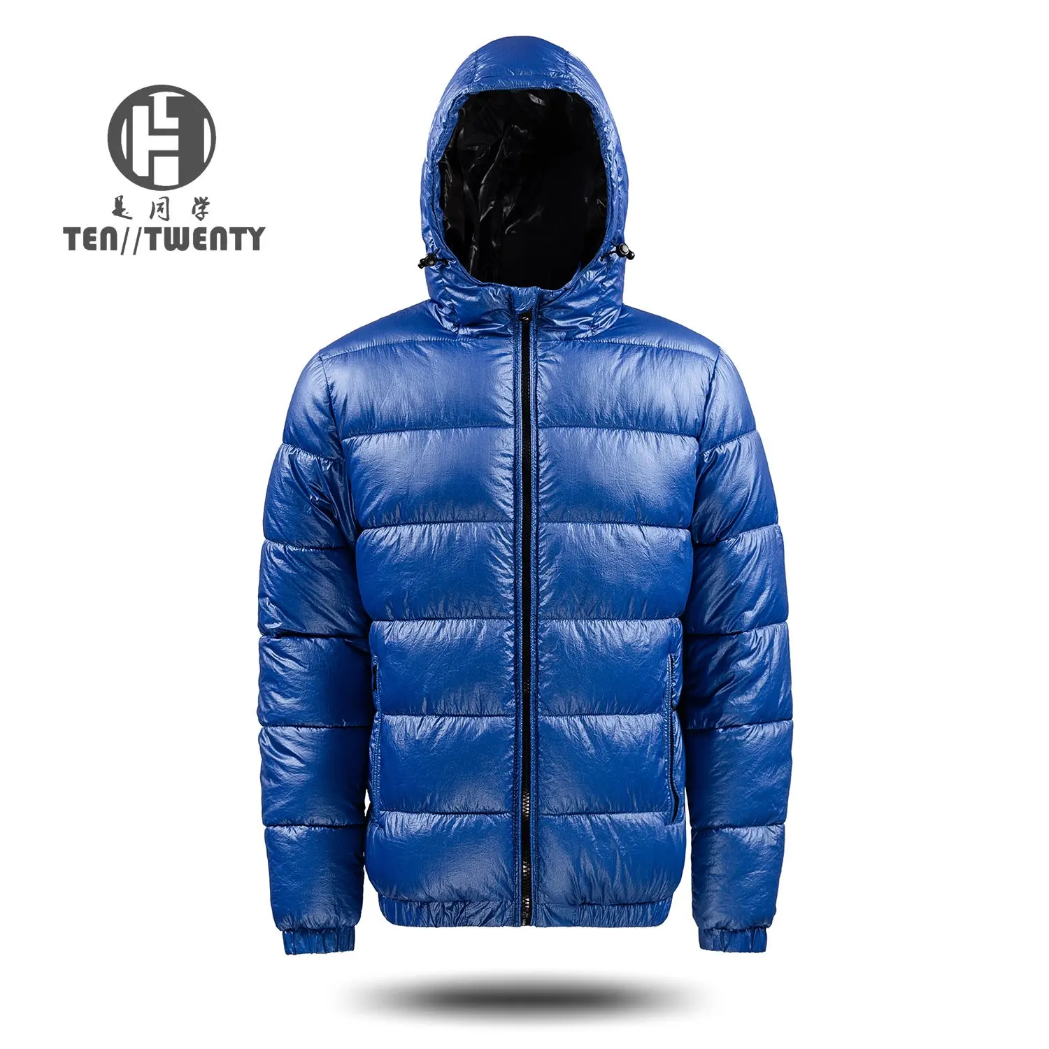 OEM High Quality Winter Blue Man Bubble Jacket Packable Thin Ultra Light Jacket For Men
