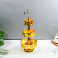 Présentoir à gâteaux multicouches pour fête islamique de l'Aïd al-Fitr Mubarak pour la présentation de cadeaux Matériau métallique durable