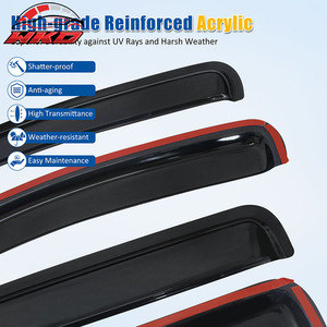Viseras Acrílicas para Ventanas (4 Piezas) para Dodge Ram 1500 2500 3500 Quad/Crew Cab 02-09 - Product Image 4