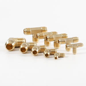 Conexiones en T de latón con rosca macho de 6-16 mm para conexiones de plomería de aire acondicionado - Product Image 1