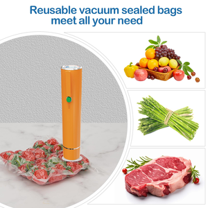 Valve d'air pour sac sous vide alimentaire transparent avec fermeture éclair supérieure gaufrée - Product Image 5