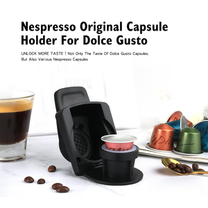 Cápsulas de Café Reutilizables de Plástico Fáciles de Limpiar, Adaptador Compatible con Máquinas <span class=keywords><strong>Dolce</strong></span> <span class=keywords><strong>Gusto</strong></span> para Cápsulas Nespresso - Product Image 1