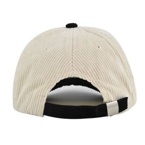 Gorro de Béisbol Deportivo de Pana para Otoño e Invierno, Gorra de Color Sólido con Visera en Contraste para Unisex - Product Image 5