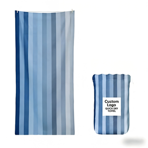 Serviette de plage en microfibre ultra absorbante, légère, séchage rapide, sans sable, personnalisable, vente en gros - Product Image 2