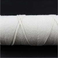 Mèches de bougie en coton tressé de qualité YS, noyaux blancs tissés, matériel de fabrication de bougies, fournitures pour lampes à huile sans fumée, usine