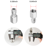 Kit de raccords rapides en acier inoxydable SPS 3/8 G BSP, 4 pièces, raccords à déconnexion rapide, coupleur rapide