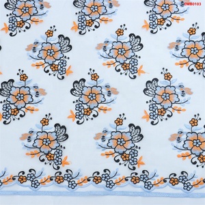T-win Textile 100% Polyester Fashion Lace Flat Embroidery Fabric Beads <strong>Sequins</strong> Pearl-Colorful Floral Dress <strong>Material</strong> Factory - Product Image 2