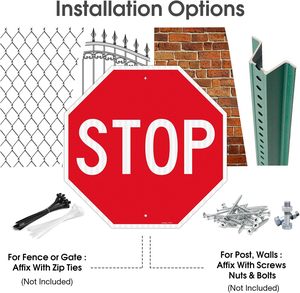 Kit Segnaletico per Stop <span class=keywords><strong>e</strong></span> Lenta Velocità, Conforme ai Standard MUTCD, per Aree Residenziali <span class=keywords><strong>e</strong></span> Zone di Costruzione - Product Image 3