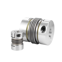 Accouplement souple en acier CR pour machines-outils CNC, type soufflet rigide élastique avec accouplement supérieur à câble métallique