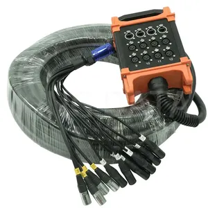 Vendita calda 8 pollici Xlr con 26awg cavo serpente Multicore 8 pollici cavo Xlr serpente Multicore 4 pollici-maschio a maschio cavo serpente RJ45 Rg58