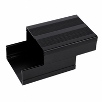 Boîtier en aluminium extrudé sur mesure 100*76*57mm, anodisé argent, pour projet de contrôle électronique de circuits imprimés (PCB), boîtier de commande IP54
