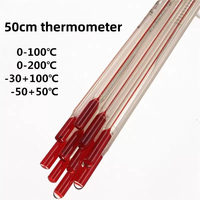 Thermomètre portable en verre rouge de qualité laboratoire CORDIAL - Thermomètre en verre dédié à l'utilisation en laboratoire