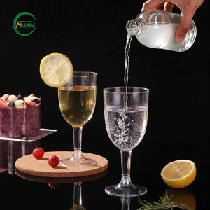 Copas de Vino de Plástico PS Resistentes Flash de 180 ml, Transparentes, para Bares, Clubes, Bodas, Fiestas y Servicios de Catering - Product Image 1