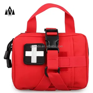 Taktische medizinische IFAK-Tasche, rote leere EMT Emergence Organizer Medizinische Erste-Hilfe-Tasche für Reisen im Freien Wander camping