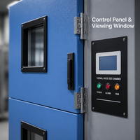 Cámara de Prueba de Choque Térmico de Doble Zona con Ventanas de Visualización para Componentes Electrónicos