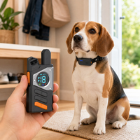 Collier de dressage pour chien avec télécommande, portée de 3280 pieds, étanche IP67, contrôle automatique/de l'aboiement, mode manuel, rechargeable, réglable pour chiens