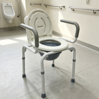 Chaise de douche médicale durable certifiée CE avec embouts en caoutchouc antidérapants, unisexe, pour la sécurité des personnes âgées dans la salle de bain, garantie 1 an