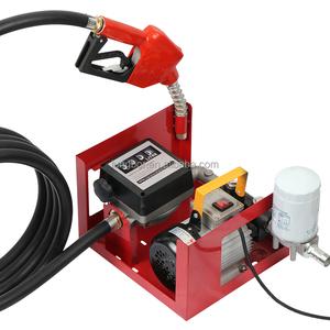 Kit de <span class=keywords><strong>pompe</strong></span> de transfert de carburant électrique portable auto-amorçante pour diesel, huile et kérosène avec compteur, buse et tuyau - Product Image 3