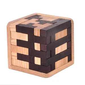 Classic Challenging 3D IQ Wooden Puzzle Logic Brain Tile-matching Puzzles Game For Adult Child Educational Games