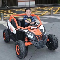 Nouvelle Voiture Électrique Rechargeable Tout-Terrain en Plastique pour Enfants, Unisexe, Double Siège, Télécommandée, Quatre Roues, CE EN71