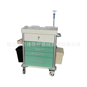 Carrito Médico Metálico de Cinco Niveles Maijie con Ruedas y Cajones de Almacenamiento para Uso Clínico - Product Image 1