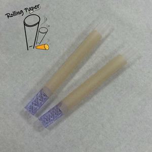 Papel de liar de alta calidad, personalizado, sin blanquear, en rollo recto, con boquilla de vidrio en espiral morada, adecuado para fumar. - Product Image 3