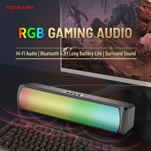 ลำโพง Konka Q4 ไร้สาย RGB สำหรับเล่นเกมส์ ออดิโอ มัลติมีเดีย เบสหนัก ขนาดเล็ก BT5.3 - Product Image 2