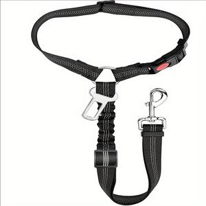 Offre directe d'usine 3 pièces ceinture de sécurité pour chien avec colliers de laisse de chien réfléchissants <span class=keywords><strong>et</strong></span> rétractables pour voitures - Product Image 1