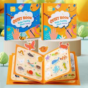 Apprentissage précoce enfants peinture à l'eau livres calmes Montessori Animal <span class=keywords><strong>trafic</strong></span> Cognition jeu jouet enfants éducatif occupé livre jouets - Product Image 3