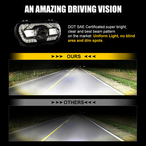 LOYO Newest Design Motorcycle Led Light 65W Led <strong>Headlights</strong> for <strong>Harley</strong> Fat Bob 2008-2019 Motorcycle Led <strong>Headlights</strong> - Product Image 4