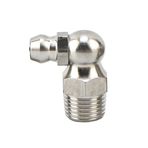 Raccords de graissage droits en métal 1/16" NPT nickelés pour applications automobiles, agricoles, hydrauliques et industrielles - Product Image 2