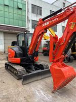 Gebrauchte japanische 5-Tonnen- und 6-Tonnen-Mini-Kubota-Bagger Kubota KX057 KX163 KX155 U55 gebrauchte Kubota KX165 U55 Kleinbagger.