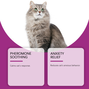 애완 고양이와 강아지용 진정 칼라, 조절 가능한 불안 완화 목줄, 38CM 62CM - Product Image 3