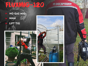 Máquina de Soldar FLUXMIG 120A 230V 3 en 1 sin Gas para Aficionados, Alta Potencia de Salida, Capacidad de Soldadura de 120A Wid - Product Image 6