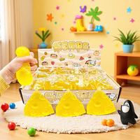 Jouet Squishy Géant Réaliste en Forme de Fromage, Balle Extensible Anti-Stress en TPR, Jouet Sensoriel Alimentaire pour Enfants de 5 à 7 Ans