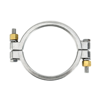 Abrazadera Industrial/Comercial Ajustable de Alta Resistencia, Sanitaria, de Acero Inoxidable 304/316, Pulgadas, L4, Alta Presión, Soporte OEM