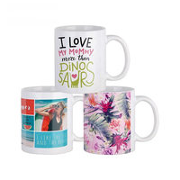 Entrepôt Américain Sublimation Blanks Bière Café 11oz Gros Tasses Céramiques Personnalisées avec Logo