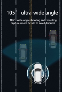 Caméra embarquée Ubox avec télécommande, double objectif 2MP + 2MP, 4G Sim, enregistreur vidéo, suivi, caméra de sécurité 360° CCTV, caméra de voiture avec GPS - Product Image 4