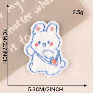 NODA Stock Patch brodé thermocollant en chenille motif lapin mignon pour la décoration de sacs et d'étuis de téléphone - Product Image 4