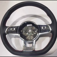 Volante de Cuero para Volkswagen MK7 MK6 Golf7 Polo CC Jetta Tiguan GTI R GTD GTS GTE R-Line Passat GOLF
