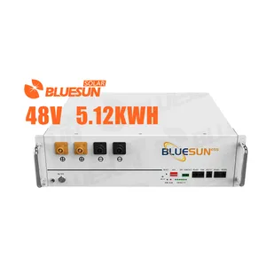 Bluesun快速充电LiFePO4电池组90% DOD锂电池48V 100Ah太阳能系统