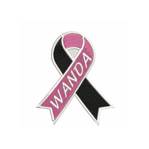 Toppe Ricamate Personalizzate Colorate Rosa per la Consapevolezza del Cancro al Seno, Patch da Cucire o Applicare con Ferro da Stiro, Salutari per i Vestiti - Product Image 5