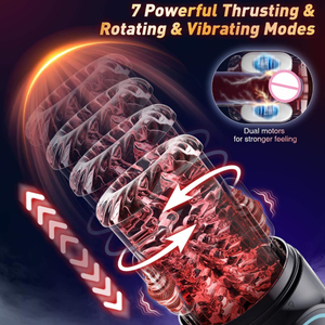 Masturbateur masculin automatique <span class=keywords><strong>à</strong></span> poussée rotative, stimulateur lécheur, suceur, fellation, pompe <span class=keywords><strong>à</strong></span> pénis 100% étanche, jouets sexuels pour adultes pour hommes - Product Image 5