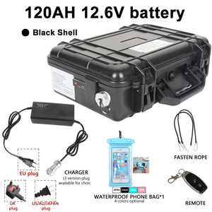 แบตเตอรี่ความจุ120AH 12V สำหรับสูบลมได้มอเตอร์เรือคายัคแบตเตอรี่ลิเธียมสแตนด์แพดเดิลบอร์ด - Product Image 1
