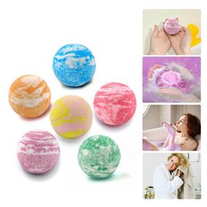 Fabricante OEM, Venta al por Mayor, Bola de Baño Efervescente Natural y Orgánica de 6 Colores, Hecha a Mano, para Spa en Casa, para Set de Regalo, 70g, 3 Años de Duración - Product Image 3