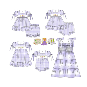 Nuovi Design di <span class=keywords><strong>Abbigliamento</strong></span> per Bambini per il Mardi Gras, Vestiti Ricamati per Bambine, <span class=keywords><strong>Abbigliamento</strong></span> per Bambini - Product Image 1